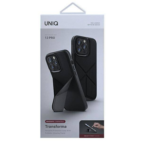Uniq Hülle Transforma iPhone 13 Pro / 13 6.1 &quot;schwarz / ebenholzschwarz MagSafe