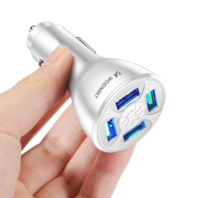 Wozinsky WCCAW 50W 4x USB-A QC Autoladegerät - Weiß