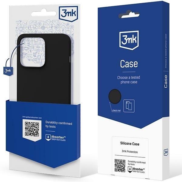 iPhone 13 Hülle aus der 3mk Silicone Case Serie - schwarz