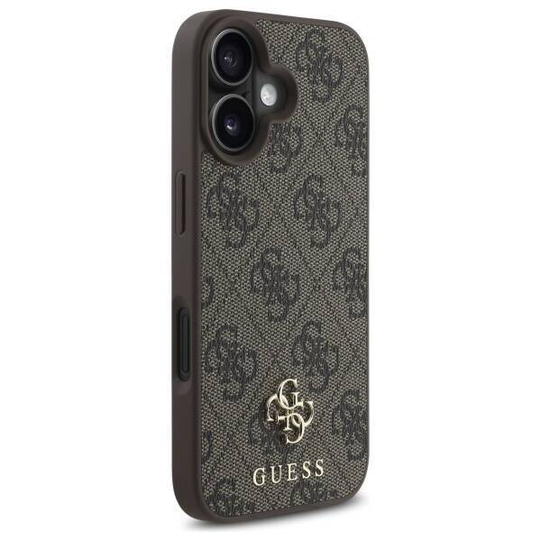 Etui Guess 4G Small Classic MagSafe na iPhone 16 - brązowe