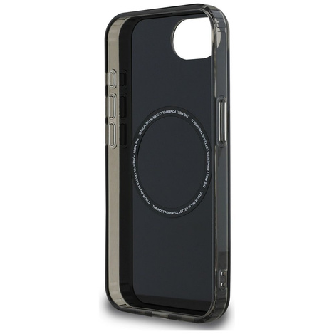 BMW futerał do IPHONE 16e (SE 4 2025) kompatybilny z MagSafe BMHMPSE424HBMKH (IML Metal White Circle) black