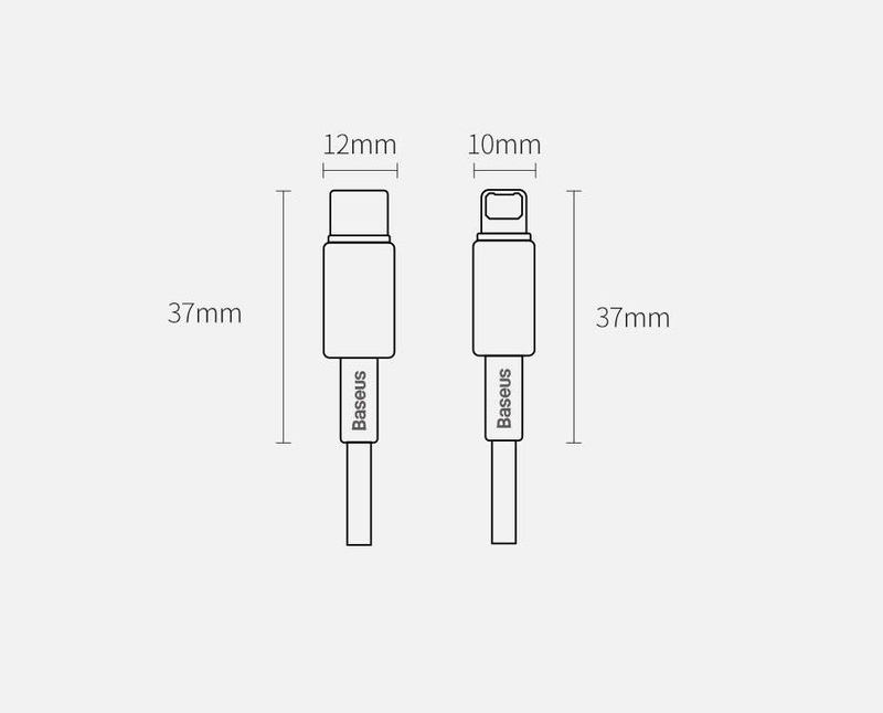 Baseus kabel USB Typ C - Lightning szybkie ładowanie Power Delivery 20 W 1 m czarny (CATLWJ-01)