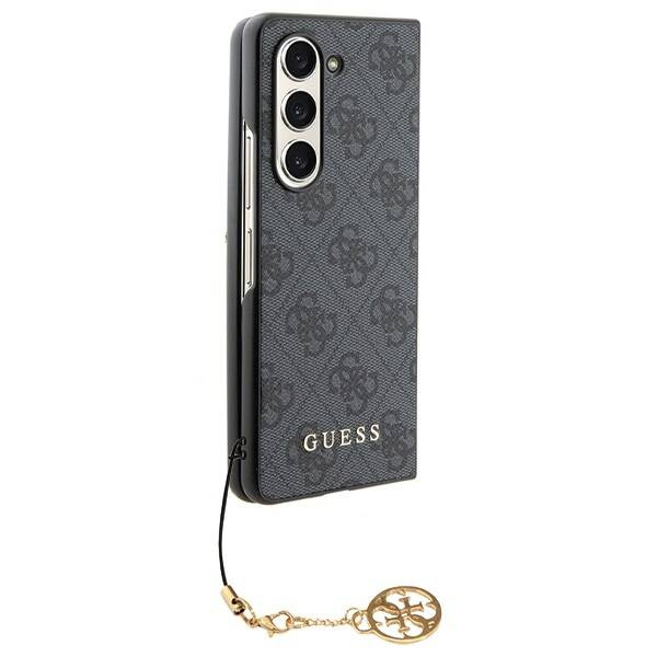 Guess nakładka do Samsung Galaxy Z Fold 5 GUHCZFD5GF4GGR szara HC PU 4G Charm
