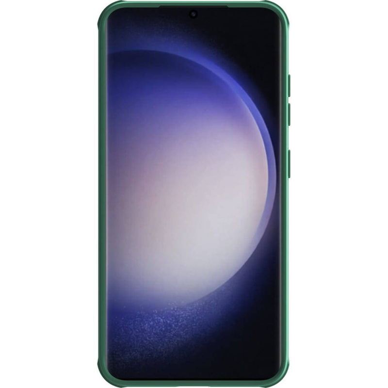 Nillkin CamShield Pro armored case with camera cover for Samsung Galaxy S24+ - green