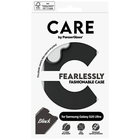 Etui CARE by PanzerGlass Fashion do Samsung Galaxy S25 Ultra - czarny