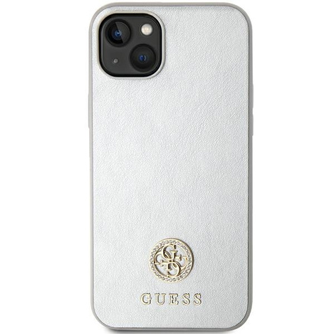 Guess GUHCP15MPS4DGPS iPhone 15 Plus 6,7&quot; Silber/Silber Hardcase Strass Metall Logo