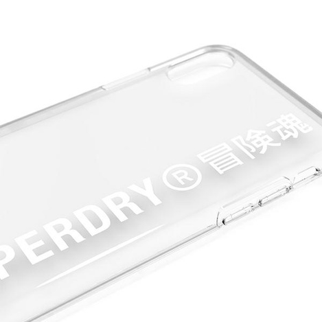 SuperDry Snap iPhone X / Xs Clear Case white / white 41576