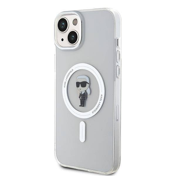 Karl Lagerfeld nakładka do iPhone 15 Plus 6,7" KLHMP15MHFCKNOT transparentna HC Magsafe IML Ikonik