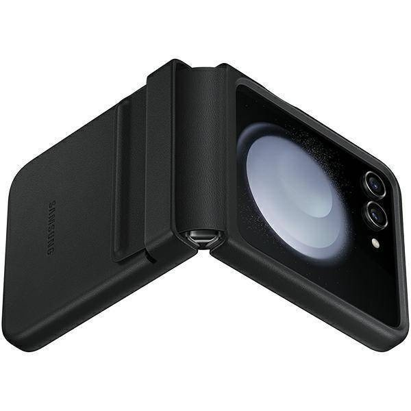 Etui z ekoskóry do Samsung Galaxy Z Flip 5 - czarne