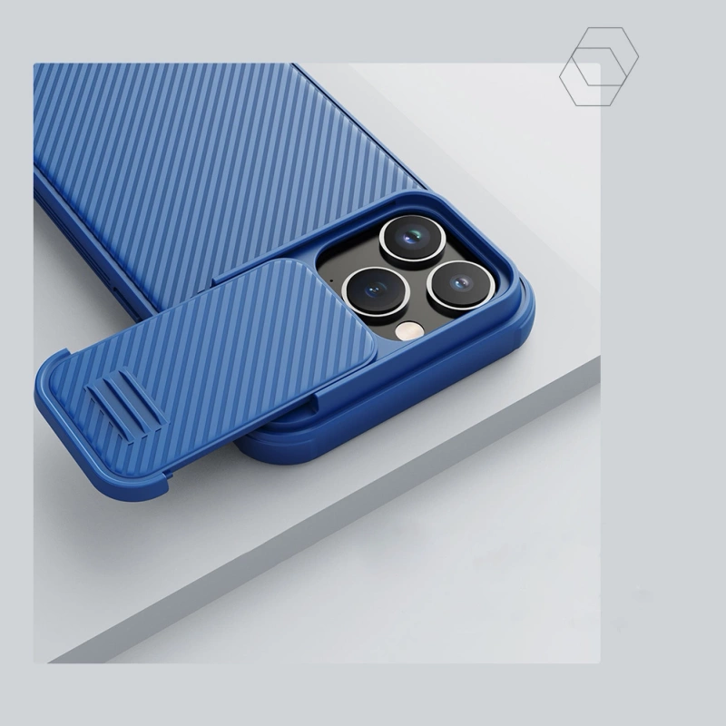Nillkin CamShield S Hülle iPhone 14 Pro Max Gepanzerte Abdeckung Kameraschutz Schwarz