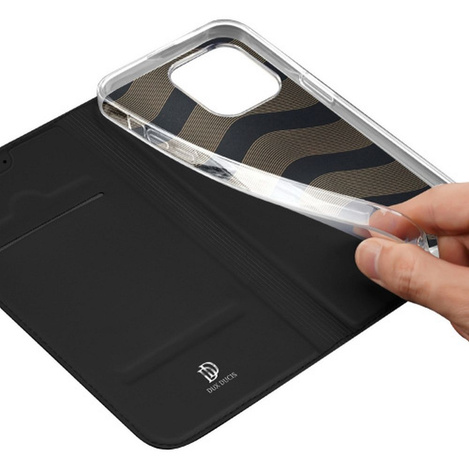 Dux Ducis Skin Pro Wallet Case für iPhone 15 Pro – Schwarz