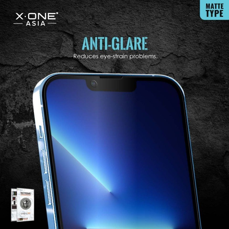 Szkło hartowane X-ONE Extreme Shock Eliminator 4th gen. Matowe - do iPhone 13 Pro Max/14 Plus