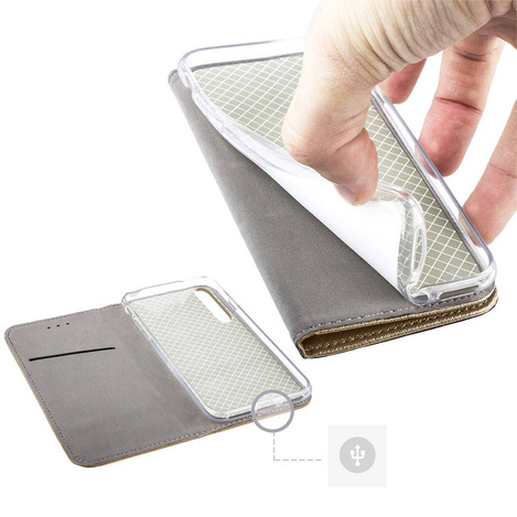 Etui Smart Magnet do Samsung S24 Ultra złote