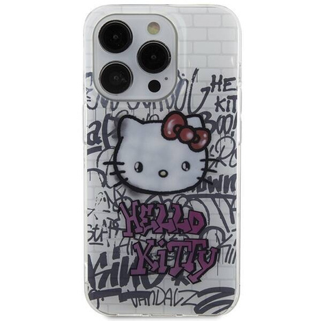 Hello Kitty IML Kitty On Bricks Graffiti Hülle für iPhone 14 Pro Max – weiß