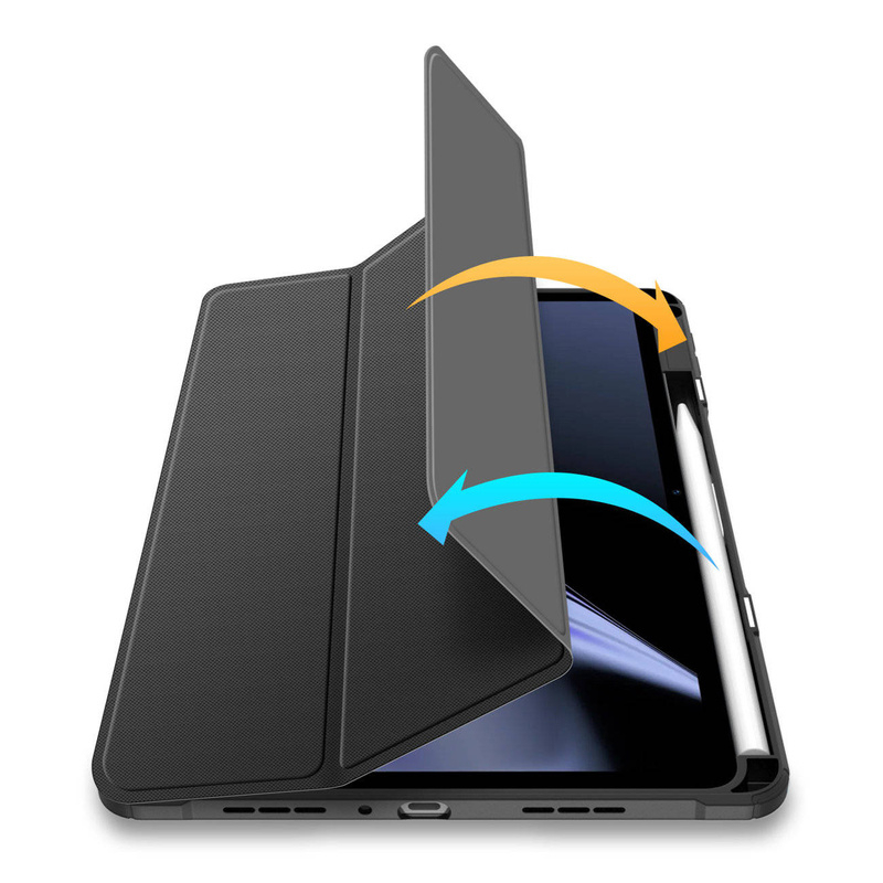 Dux Ducis Toby Armored Flip Smart Case für Oppo Pad mit Stifthalter Schwarz
