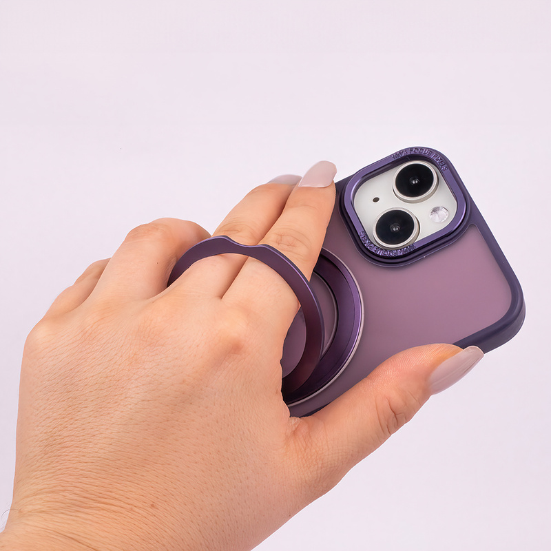 Nakładka Mag Ring Rotating do iPhone 14 6,1&quot; fioletowy