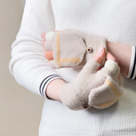Winter-Handyhandschuhe für Damen/Kinder – weiß