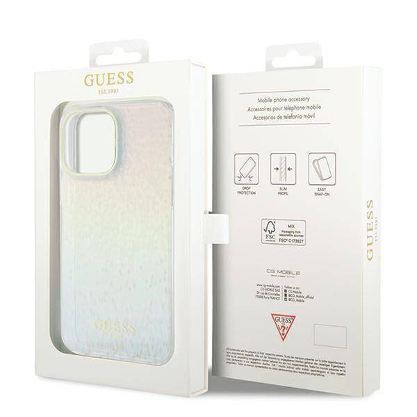 Guess nakładka do iPhone 13 Pro Max 6,7" GUHCP13XHDECMI HC IML FACETED MIRROR DISCO IRIDESCENT