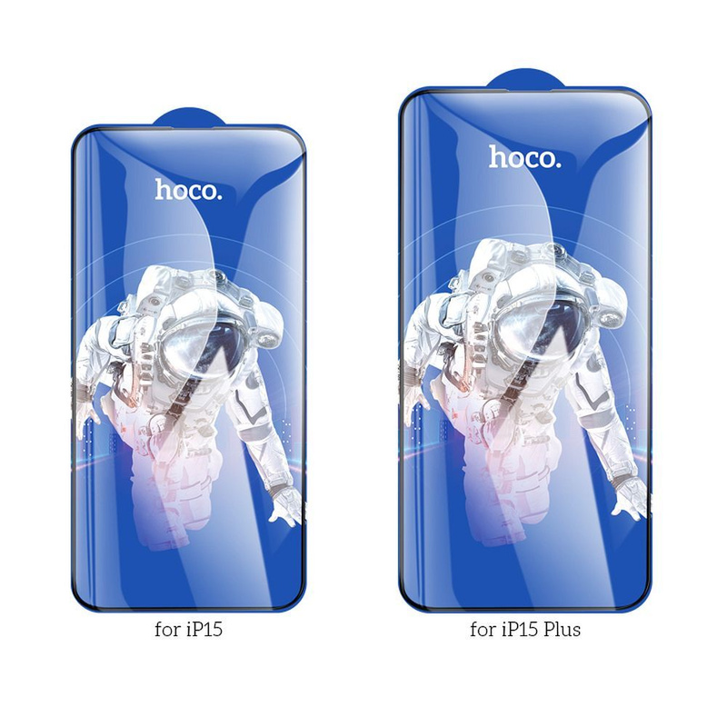 HOCO szkło hartowane HD 5D Guardian shield (SET 10in1) - do iPhone 15 Plus czarny (G14)