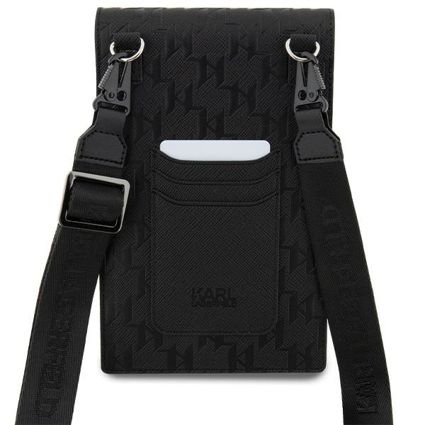 Bag Karl Lagerfeld Saffiano Monogram Choupette (KLWBSAKHPCK) black