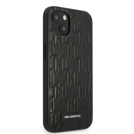 Karl Lagerfeld KLHCP13SMNMP1K iPhone 13 mini 5,4&quot; Hardcase schwarz / schwarzes Monogram Plaque