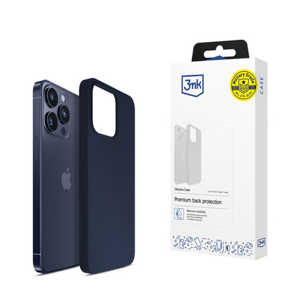 Apple iPhone 16 Pro - 3mk Silicone Case Dark Navy