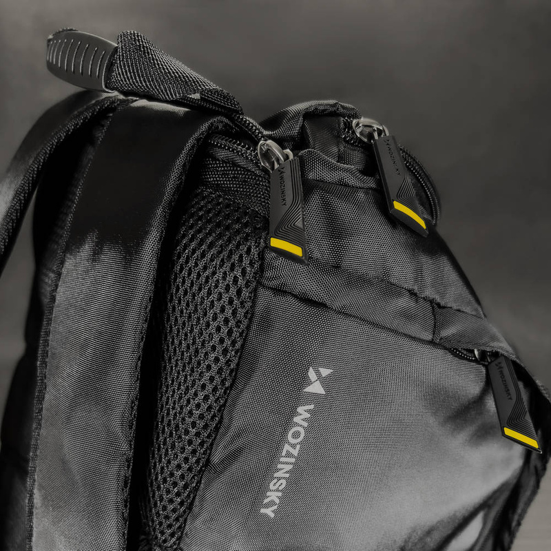 Wozinsky torba sportowa plecak bagaż podręczny torba 40x20x25 cm do samolotu czarny (WSB-B01)