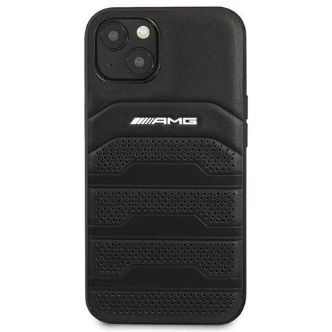AMG AMHCP14MGSEBK iPhone 14 Plus 6,7" czarny/black hardcase Leather Debossed Lines