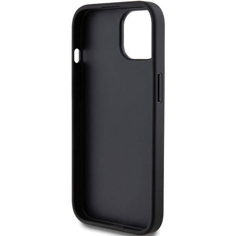 Original Handyhülle APPLE IPHONE 15 Guess Hardcase Glitter Script Big 4G (GUHCP15SHG4SGK) schwarz