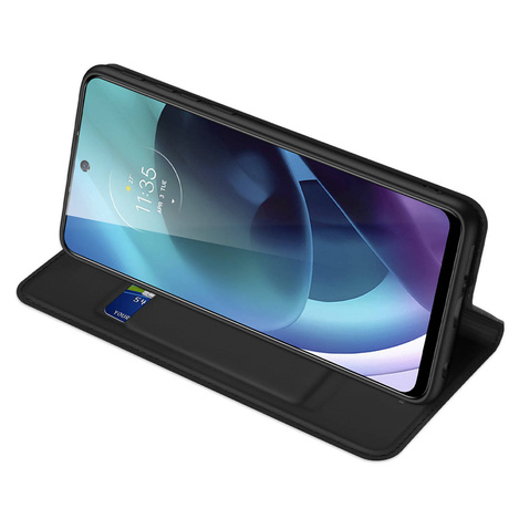 Dux Ducis Skin Pro Holster Case Cover mit Klappe Motorola Moto G71 5G schwarz