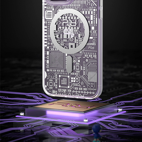Kingxbar PQY Geek Series Magnethülle für iPhone 14 MagSafe Gold