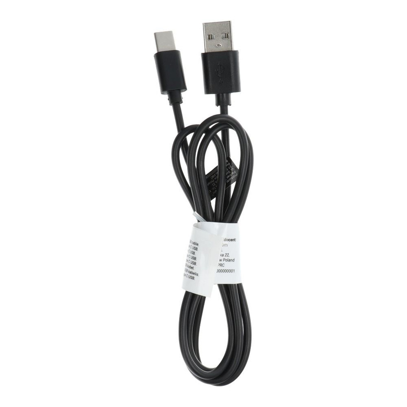 Kabel USB - USB-C 2.0 1M Długa Końcówka 8MM C366 czarny