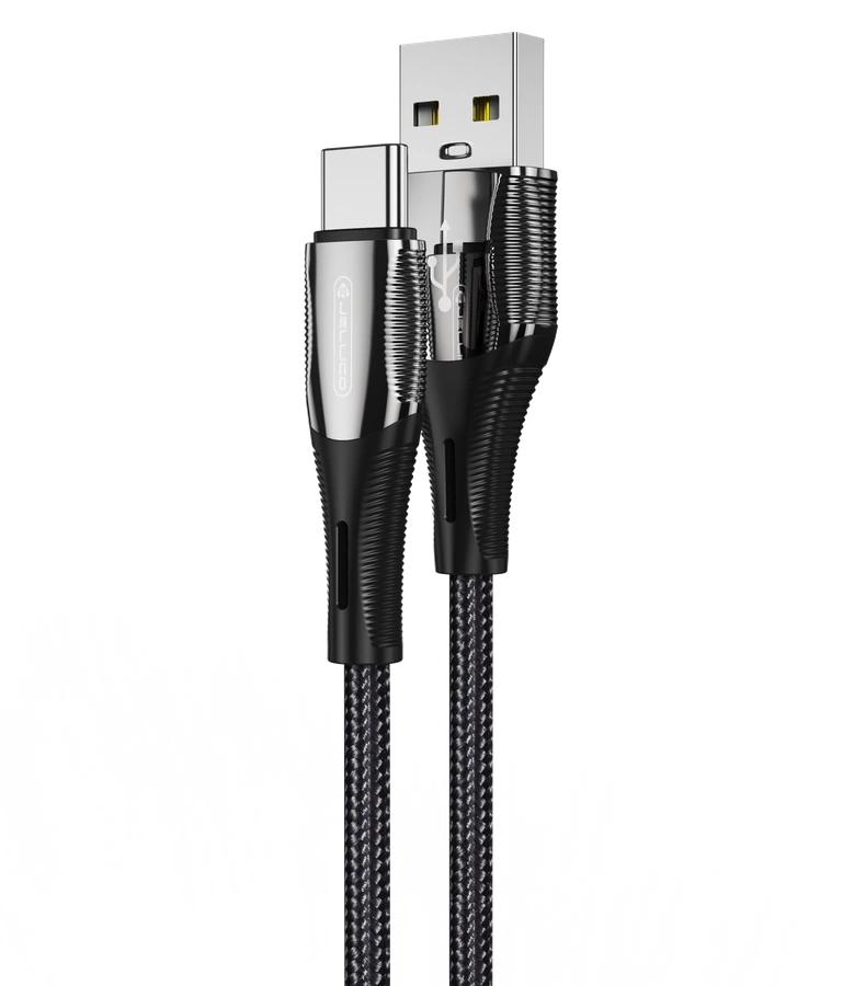 JELLICO kabel B18 USB-C 3.1A 1M Czarny