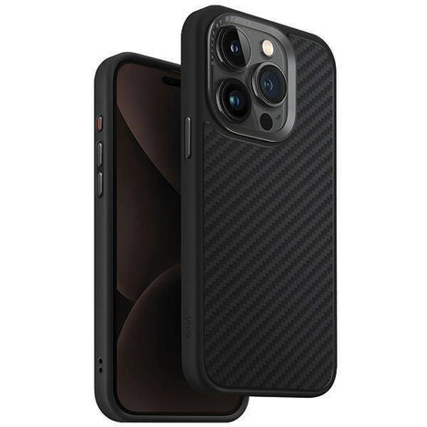 Etui UNIQ Keva Magclick Charging do iPhone 15 Pro - czarne