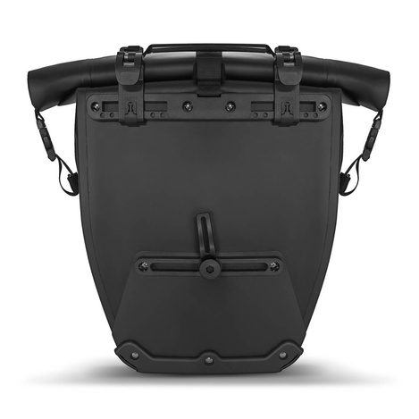 Wozinsky waterproof bicycle bag trunk pannier 25l 2in1 black (WBB24BK)