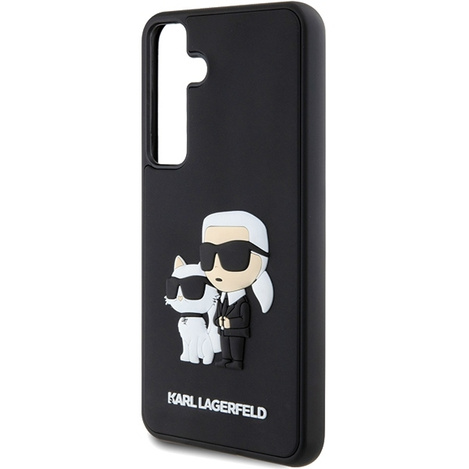 Oryginalne Etui KARL LAGERFELD hardcase 3D Rubber Karl&Choupette KLHCS24M3DRKCNK do Samsung Galaxy S24 Plus czarny