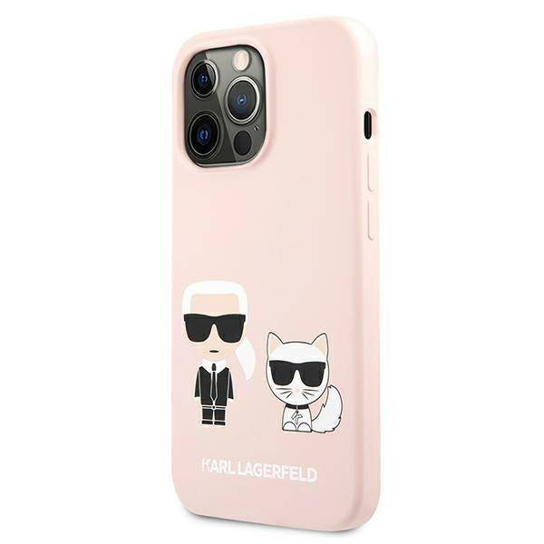 Karl Lagerfeld KLHCP13LSSKCI iPhone 13 Pro / 13  6,1" hardcase jasno różowy/light pink Silicone Karl & Choupette
