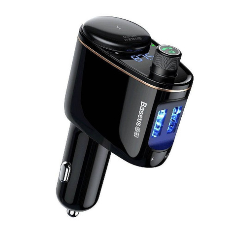 Baseus S-06 Bluetooth/USB car FM transmitter (Overseas Edition) - black