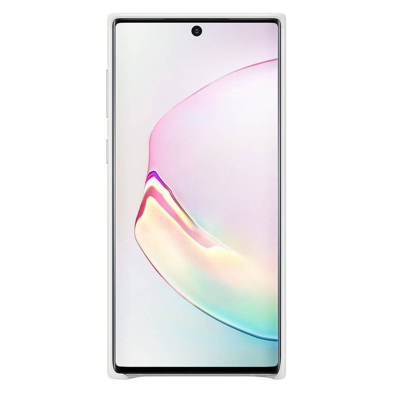 Samsung Leather Cover skórzane etui pokrowiec ze skóry naturalnej Samsung Galaxy Note 10 biały (EF-VN970LWEGWW)