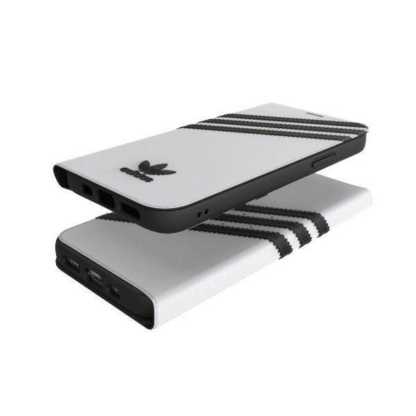 Adidas OR Booklet Case PU iPhone 12/12 Pro 6,1" biało czarny/white black 42248