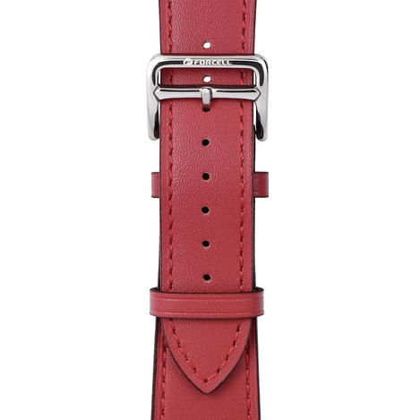 Pasek do Apple Watch Forcell F-Design FA20 magnetyczny skóra ekologiczna 42 / 44 / 45 / 49 mm czerwony