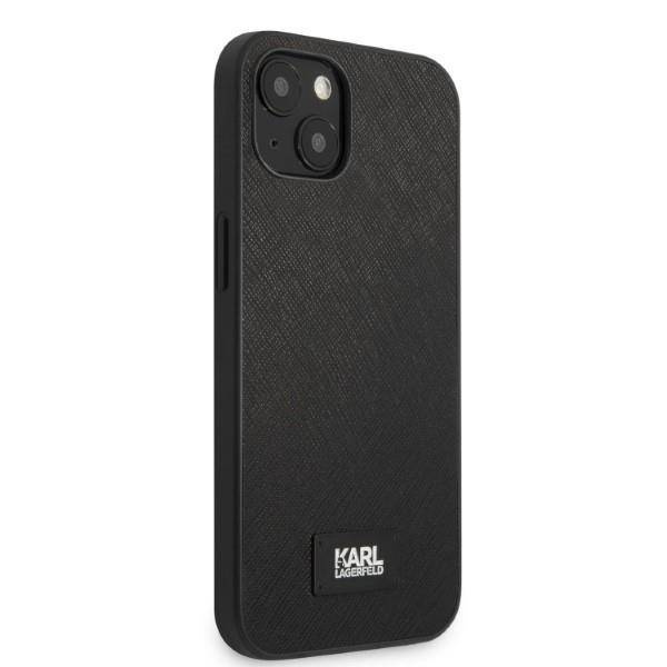 Oryginalne Etui IPHONE 13 MINI Karl Lagerfeld Hardcase Saffiano Plaque czarne