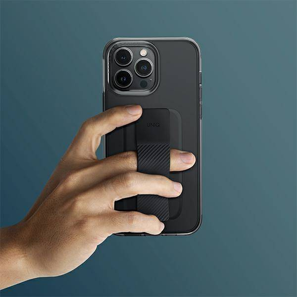 UNIQ etui Heldro Mount iPhone 14 Plus 6,7" czarny/vapour smoke