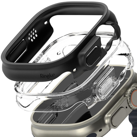 Etui APPLE WATCH ULTRA 49MM Ringke Slim 2-pack Clear & Matte Black