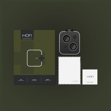 Osłona Aparatu APPLE IPHONE 15 / 15 PLUS HOFI CamRing Pro+ czarne