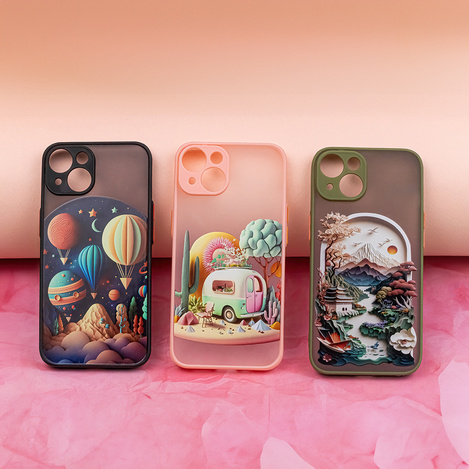 Nakładka Ultra Trendy do iPhone 15 6,1" Travel zielona