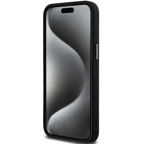 Etui DKNY Liquid Silicone Metal Logo na iPhone 15 Pro - czarne