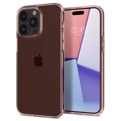 Spigen Crystal Flex, Rosenkristall – iPhone 15 Pro Max