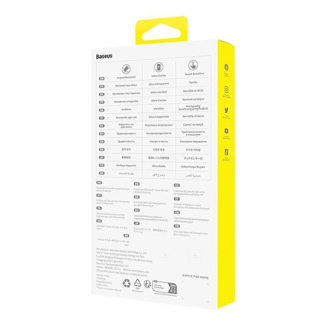 Szkło hartowane do iPhone 13 Pro Max/14 plus Baseus OS Diamond Series HD (Przezroczysty)