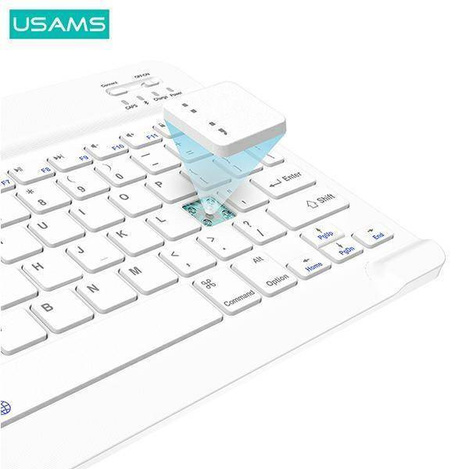Schutzhülle APPLE IPAD AIR 10.9 2020 USAMS Winro Keyboard Weiße Tastatur (IP109yRU02) grün
